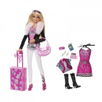 Muñeca Barbie Fashionistas Swappin' Styles World Tour – Glam (Target)