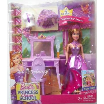 Muñeca Delancy Barbie® Princess Charm School Mini Kingdom (WM)
