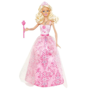 Muñeca Barbie 'Princesas en una fiesta', con vestido rosa