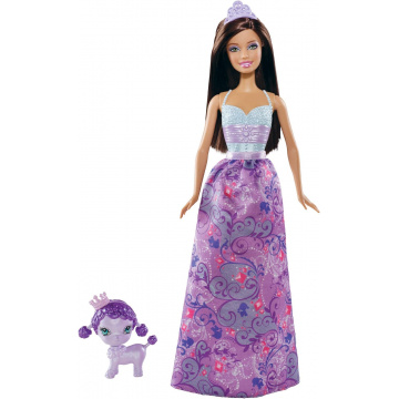 Muñeca Barbie Princesa y mascotas (Morada)