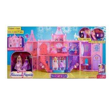 Castillo con luces música Princesa Barbie y la estrella del pop
