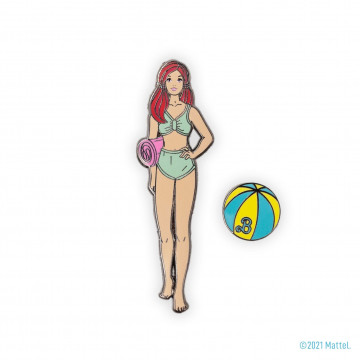 Malibu Misha™ con pelota de playa Enamel Pin Set