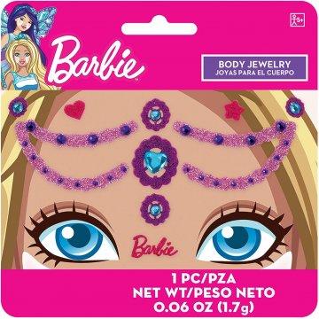 Juego de joyas para el cuerpo Barbie sirena púrpura y rosa brillante