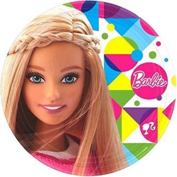 Amscan 23cm Barbie Platos de papel brillantes