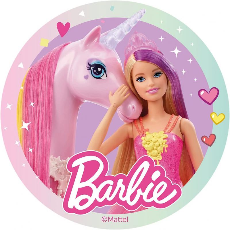 Archivo de corte superior de pastel de muñeca Barbie