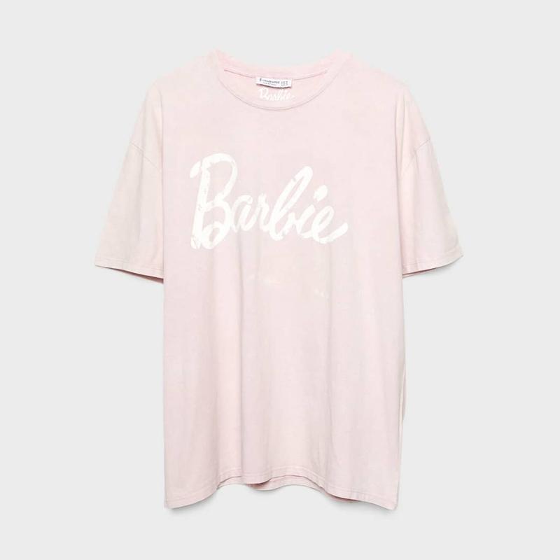 Camiseta Barbie manga corta oversize print - Barbie - Mujer