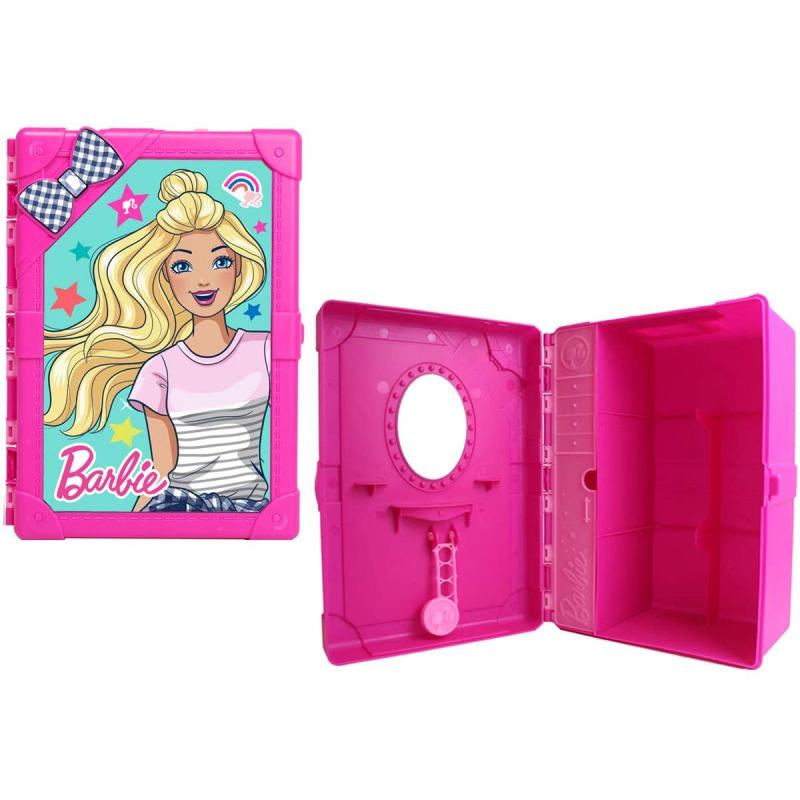 Estuche de almacenamiento de múltiples compartimentos para muñecas Barbie con nuevo mejorado BarbiePedia
