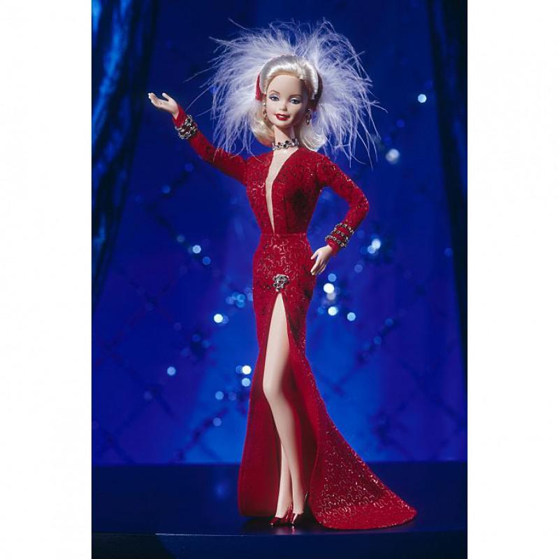 Barbie es Marilyn con el vestido rojo de los caballeros las prefieren  rubias - Gentlemen Prefer Blondes BarbiePedia