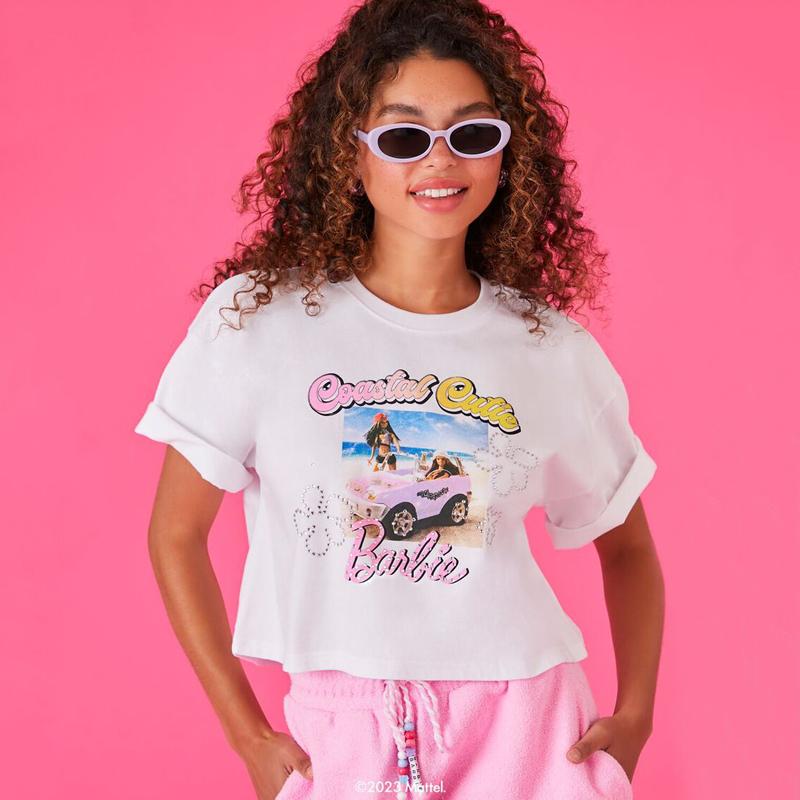 Camiseta con estampado de Barbie costera linda - 2000483692 BarbiePedia