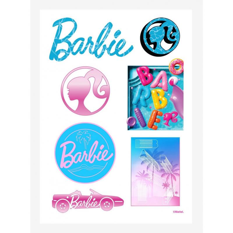 Hoja de pegatinas Barbie Malibu Pool Kiss-Cut - 31037573 BarbiePedia