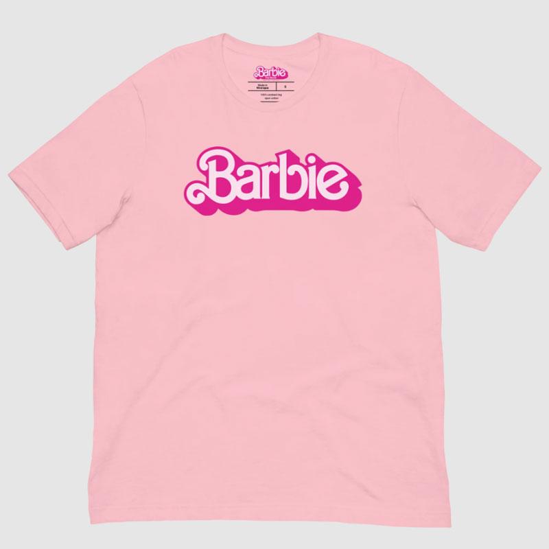 Camiseta rosa con logotipo de Barbie La Película - 6974792_4136 BarbiePedia