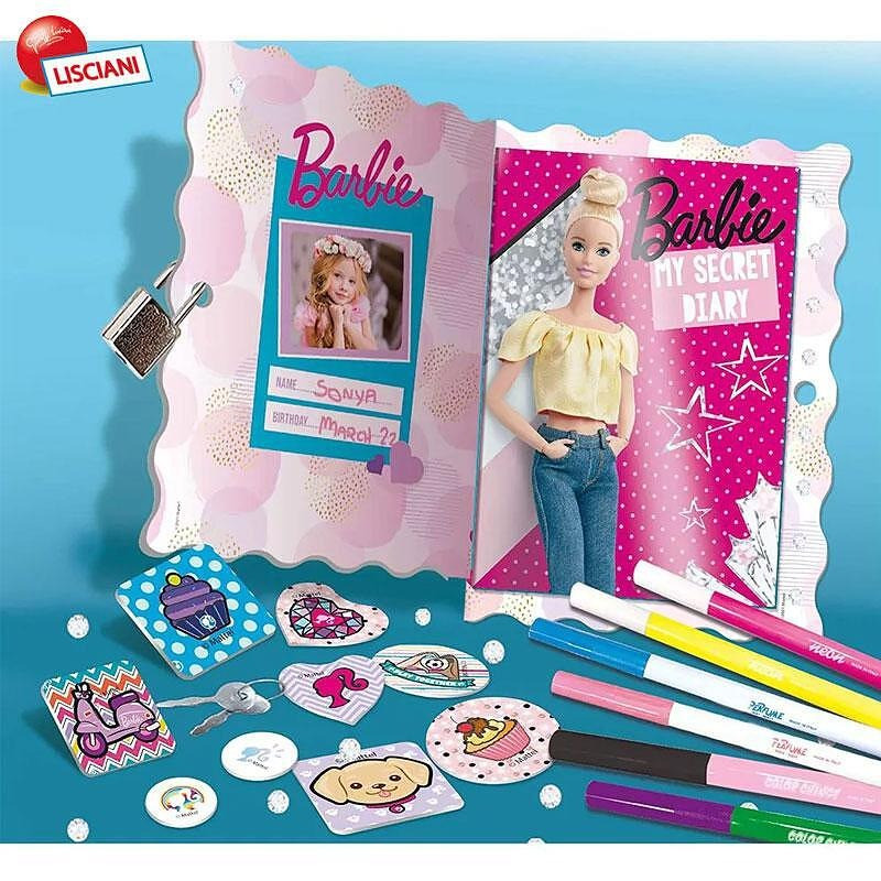 Barbie - Diario Secreto Con Candado, Llaves, Rotuladores Mágicos Y Pegatinas  Divertidas Para Decorarlo con Ofertas en Carrefour
