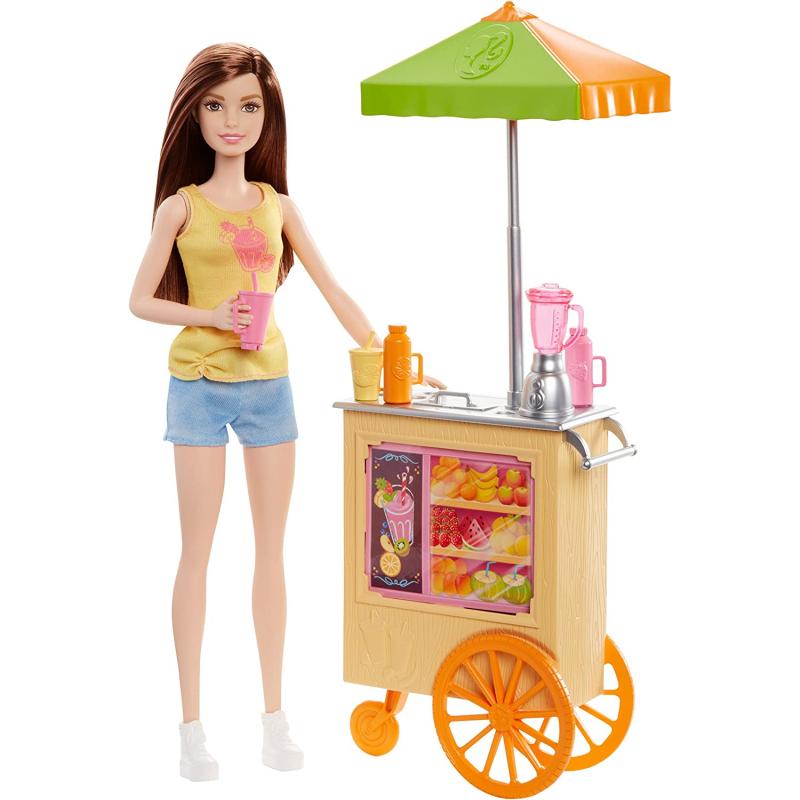 Set de juegos muñeca Barbie cocinera de batidos