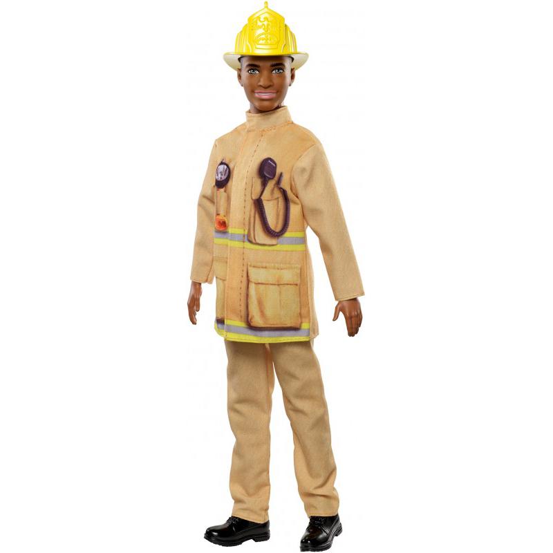 color multi-Nuevo Muñeca Barbie FXP05 Ken bombero en traje con temática de carreras 