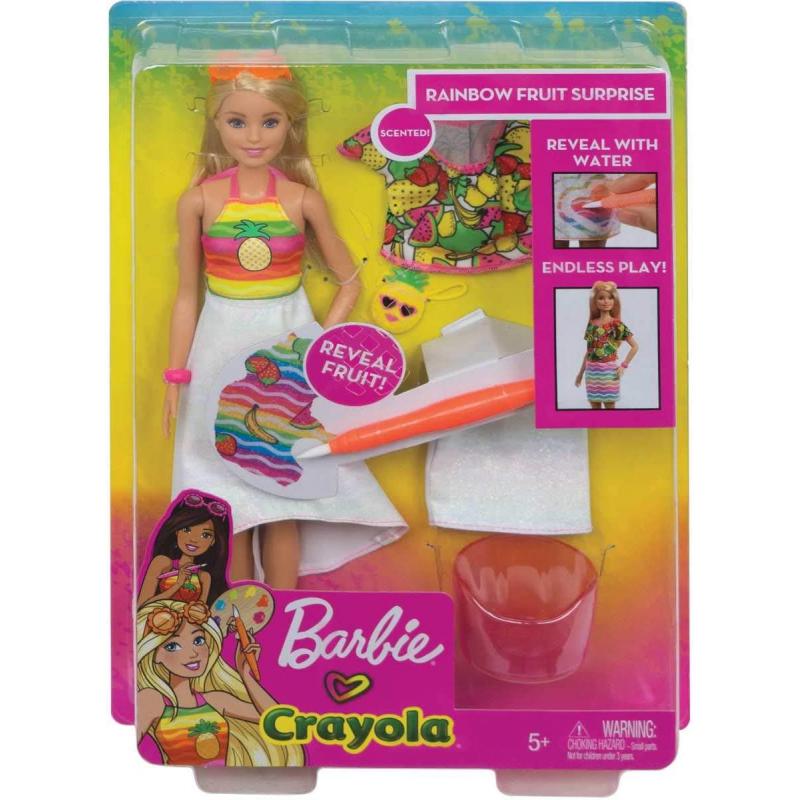 y ropa Barbie Crayola Sorpresa de arcoíris - BarbiePedia