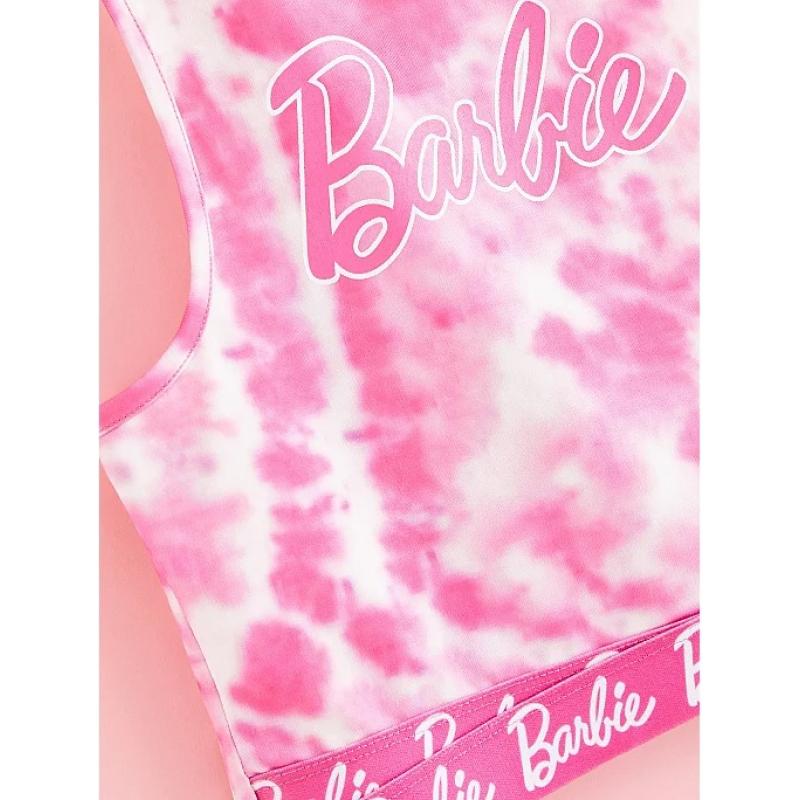 Conjunto de top corto y leggings con efecto tie dye rosa de Barbie (niña) -  GEM1055849 BarbiePedia