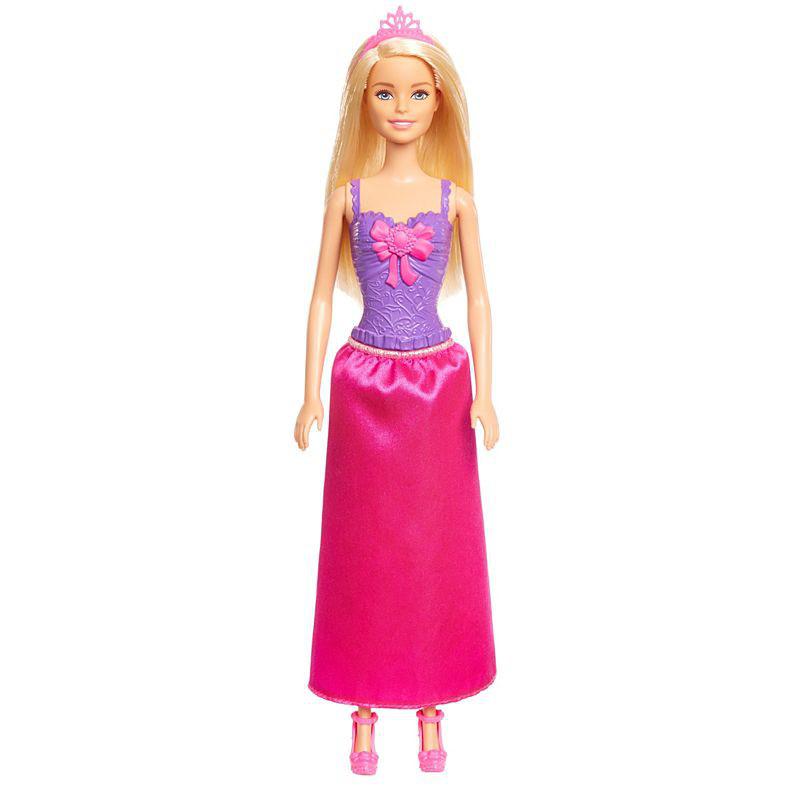 Muñeca Princesa Barbie Dreamtopia - rubia, con falda rosa brillante y tiara a juego