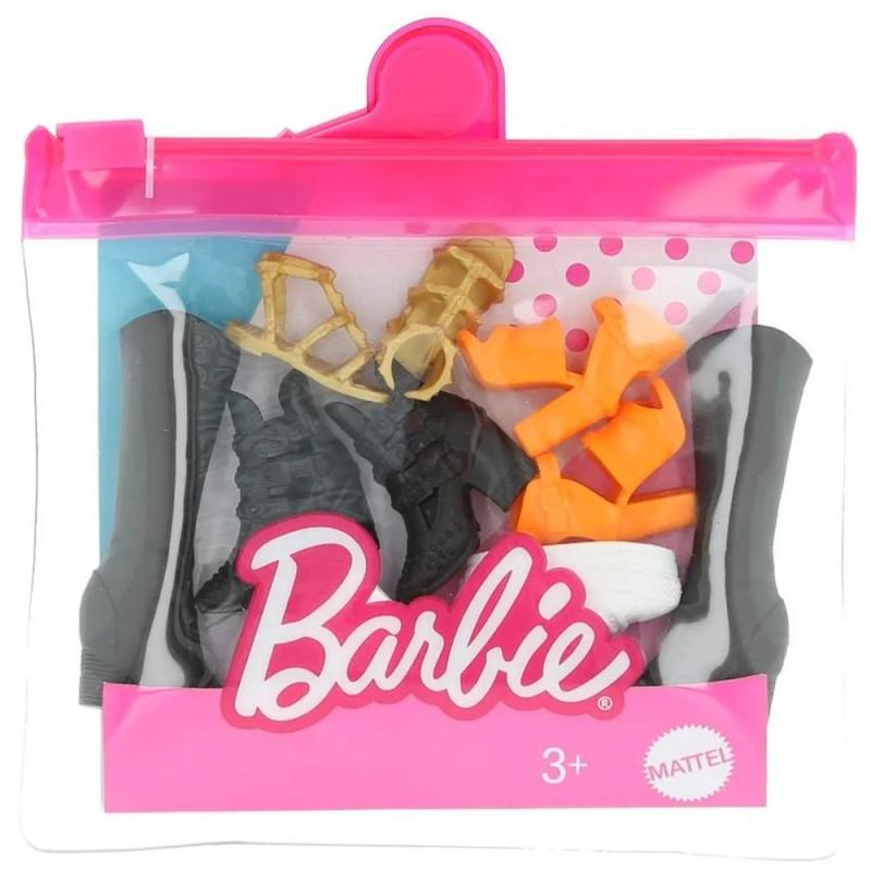 Mattel Ensemble de Chaussures, Barbie GXG01