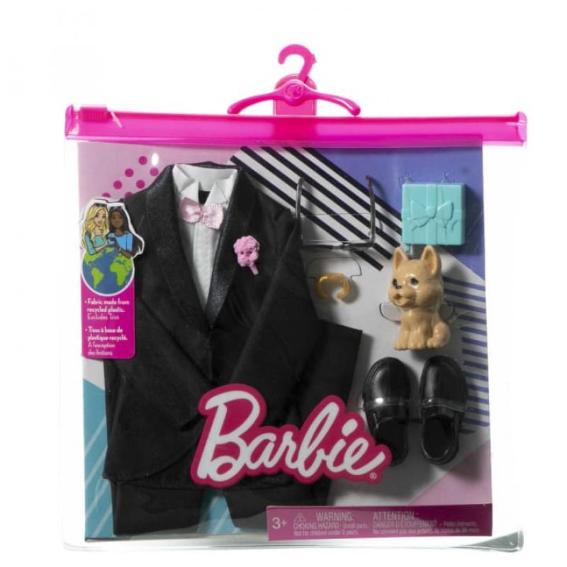 Ropa de Barbie, paquete de moda para el novio el muñeco Ken día la boda - HJT38 BarbiePedia