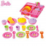 Juego de cocina y comedor infantil en secadora Barbie