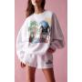 Sudadera con cuello redondo Barbie Good Times