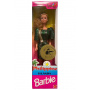 Philippine Islands Barbie I  (Vestido chevron verde y dorado) rubia