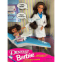 Muñeca Barbie Dentista Morena con Kelly morena