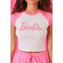 Camiseta con gráfico raglán de Barbie