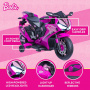 Barbie by Flybar, Paseo en Motocicleta de 6 Voltios, para Niños, Mayores de 3 Años, hasta 65 Libras, 1 mph