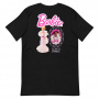 Camiseta negra Barbie años 80 con la frase Born to Sparkle