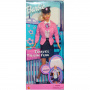 Muñeca Barbie Travel Train Fun (rubia)