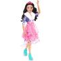 Muñeca Barbie Princesa Aventura Mejor Amiga de la Moda de 28 pulgadas, Cabello Negro