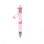 Bolígrafo 8 colores Barbie - rosa