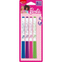 Maped – 4 marcadores finos borrables Marker’Peps – Marcadores finos de borrado en seco Barbie – Pizarras y pizarras blancas – 4 colores: azul, verde, rosa y morado