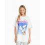 Camiseta Barbie manga corta oversize print