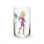 Vaso de cristal con forma de lata Barbie 1990's Hot Skatin' 