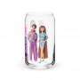 Vaso de cristal con forma de lata Barbie 1990's Totally Hair