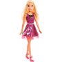 Muñeca Barbie 28-inch Fashionistas de 28 pulgadas, Pelo rubio (Fucsia)