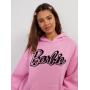 Sudadera extragrande con logo de Barbie