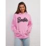 Sudadera extragrande con logo de Barbie