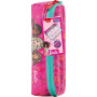 Maped - Estuche Barbie - Estuche Escolar con Apertura XXL - Personalizable, con 1 Cara a Color - Estuche Triangular