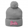 Gorro con pompón y logotipo de Barbie