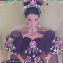 Filipina Santacruzan Barbie Esperanza con vestido Maroon