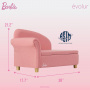 Chaise Lounge Evolur Pink Barbie Dream