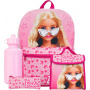 Barbie Mochilla Mochilas, Bolsa de Comida, Estuches, Botella | Mochilas Niños | Rosa