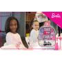 Barbie - Juego de maquillaje cosmético con mochila plateada con espejo Townley Girl ¡incluye brillo de labios, esmalte de uñas, lazo para el cabello y más! para niños niñas pequeñas