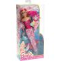 Muñeca Barbie sirena con mascotas del mar