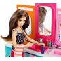 Set de juego de accesorios de tocador de baño Hermanas Barbie con muñeca Skipper 