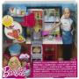 Set de juegos y muñeca Barbie cocinera de espagueti