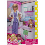 Muñeca y Playset Barbie Baby Doctor (rubia)